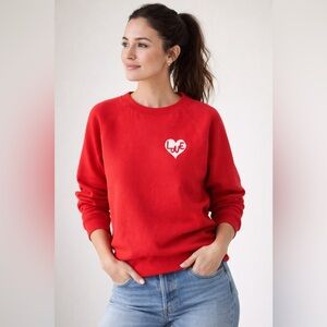 Spiritual Gangster “Love The Forever” Crew Sweatshirt – Ruby Red – Sz M